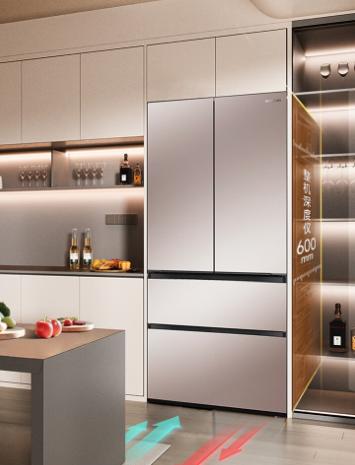 容声(Ronshen)BCD-515W60FZBAS WILL养鲜自动制冰双系统三循环515L法式门冰箱 琥珀钰 商品图1