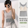 LS竹纤维女士蚕丝圆领乳胶胸垫背心3923 商品缩略图0