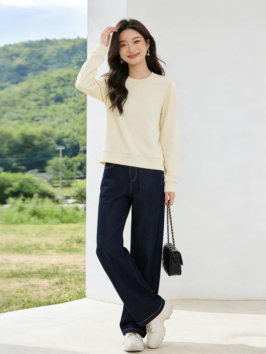 预售 臣禾	【棉花糖卫衣】圆领短款休闲长袖基础款上衣	JZ251050375 商品图7