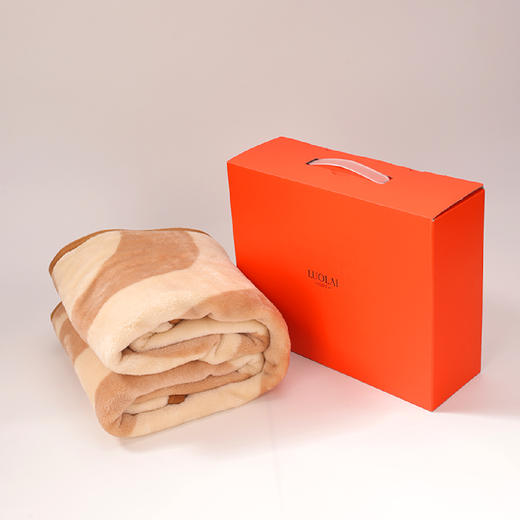 罗莱家纺卡布奇诺法兰绒披肩毯 商品图0