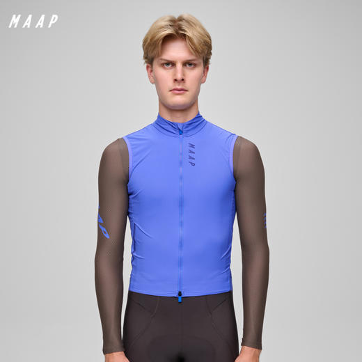 MAAP 男士 Flow 系列 防风骑行马甲 静谧蓝 商品图0