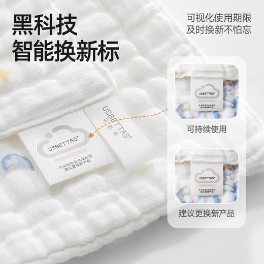 贝肽斯婴儿小方巾幼儿园专用小毛巾新生婴儿a类纯棉口水巾洗脸巾 商品图4
