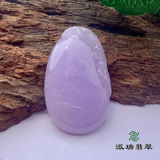 派瑞翡翠 翡翠挂件 糯种 紫色 商品图0