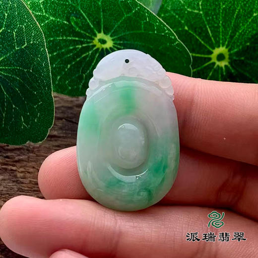 派瑞翡翠 翡翠挂件 糯种 绿色 商品图1