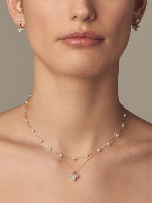 订购10周到｜Mizuki-Sea of Beauty-美丽之海 糖果 簇状 白色 Akoya珍珠 项链［美国设计师］ 商品图1