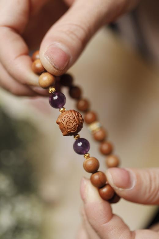 老山檀香原创[聚宝盆】8mm18颗 商品图3