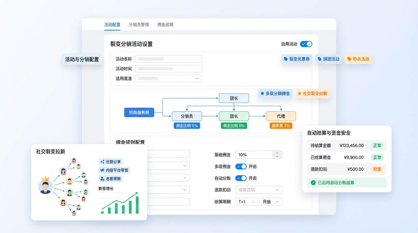 裂变分销系统 - 社交裂变拉新获客