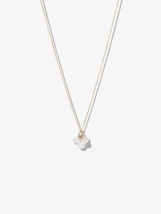 订购10周到｜Mizuki-Sea of Beauty-美丽之海 糖果 簇状 白色 Akoya珍珠 项链［美国设计师］ 商品图0