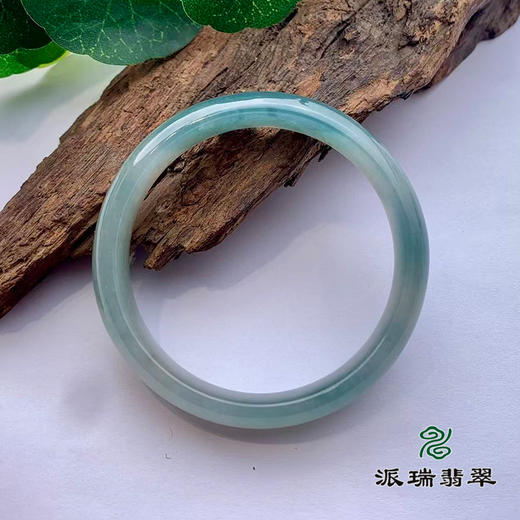 派瑞翡翠 翡翠手镯 糯种 绿色 飘花 商品图1