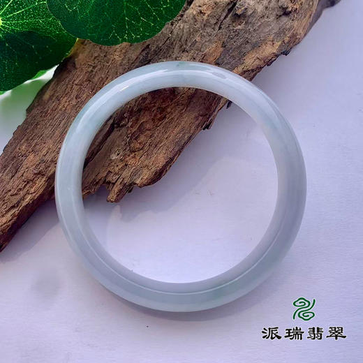 派瑞翡翠 翡翠手镯 糯种 绿色 飘花 商品图1