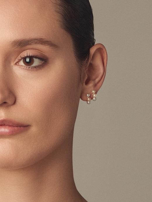 订购10周到｜Mizuki-Sea of Beauty-美丽之海 糖果 三颗 三色 Akoya珍珠 耳钉［美国设计师］ 商品图1