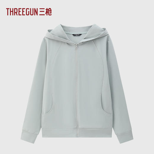 Threegun三枪 毛圈连帽女外套-T80128A01 商品图0