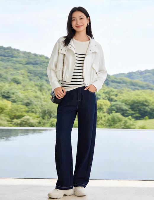 现货 臣禾	【轻氧珠光短外套】小个子必备立翻领休闲夹克	9261010175 商品图2