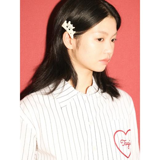 Tagi 两只小狗镶钻刘海夹 镶嵌钻石可爱醋酸刘海夹发卡发夹 商品图2