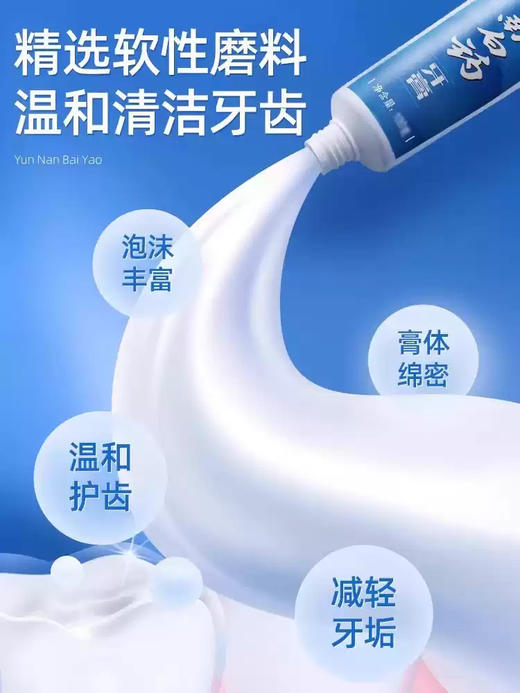 云南白药留兰香型牙膏120g 商品图2
