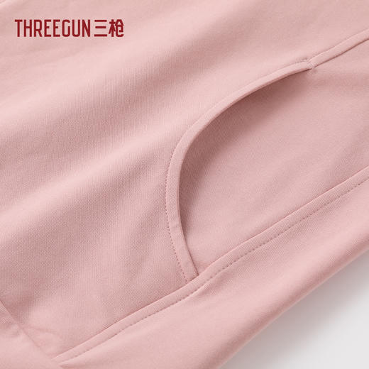 Threegun三枪 毛圈连帽女外套-T80128A01 商品图4