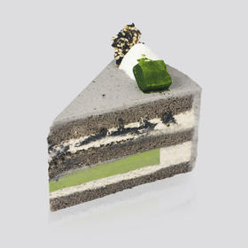 黑芝麻奶油切块