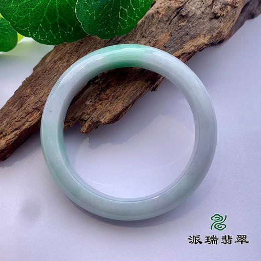 派瑞翡翠 翡翠手镯 糯种 绿色 飘花 商品图1