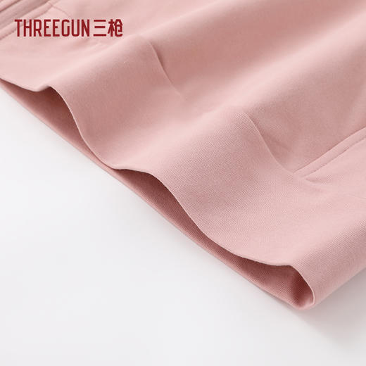 Threegun三枪 毛圈连帽女外套-T80128A01 商品图5