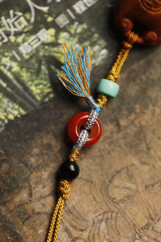 老山檀香【小胖福】挂件钥匙扣 商品图3