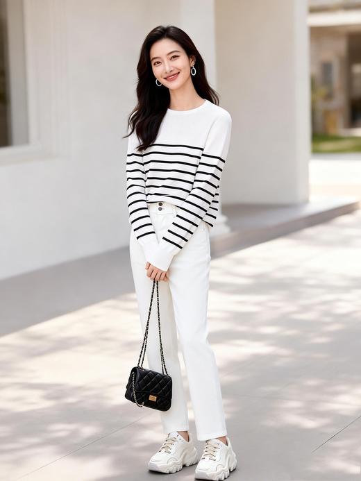 现货 臣禾	【白牛仔烟管裤】梨形身材BI备休闲裤老爹裤	9261060275 商品图3