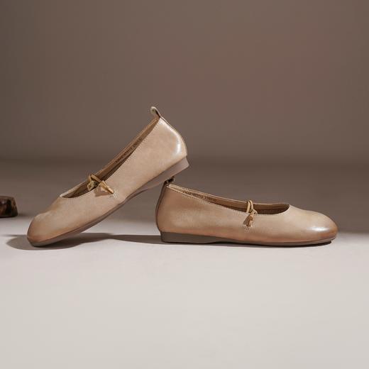 【牛皮革】西村名物2026年春季新款舒适平底软底软面浅口单鞋玛丽珍鞋X26AE16731 商品图5