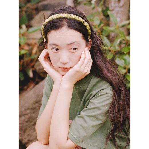 Tagi 想象褶皱发箍 褶皱布艺百搭多色甜美发箍碎花头箍发饰 商品图2