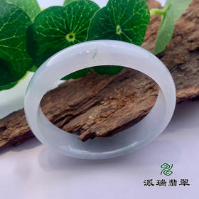 派瑞翡翠 翡翠手镯 糯种 绿色 飘花