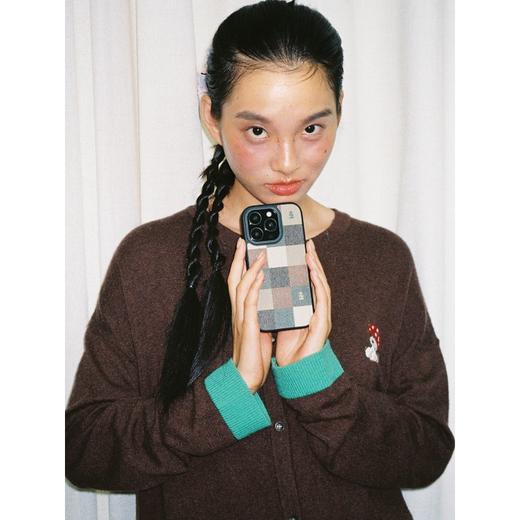 Tagi 想象格纹磁吸手机壳 苹果手机壳牛仔格纹皮质防摔创意磁吸保护套适用于iphone17 商品图3