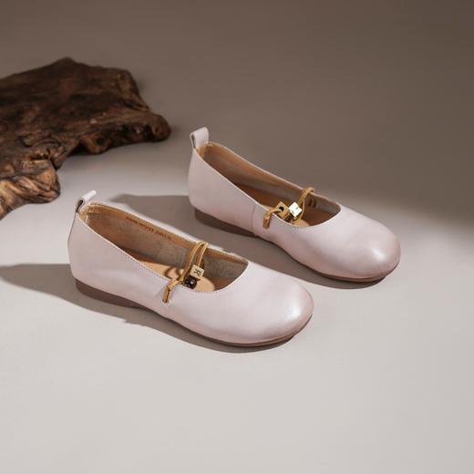 【牛皮革】西村名物2026年春季新款舒适平底软底软面浅口单鞋玛丽珍鞋X26AE16731 商品图1