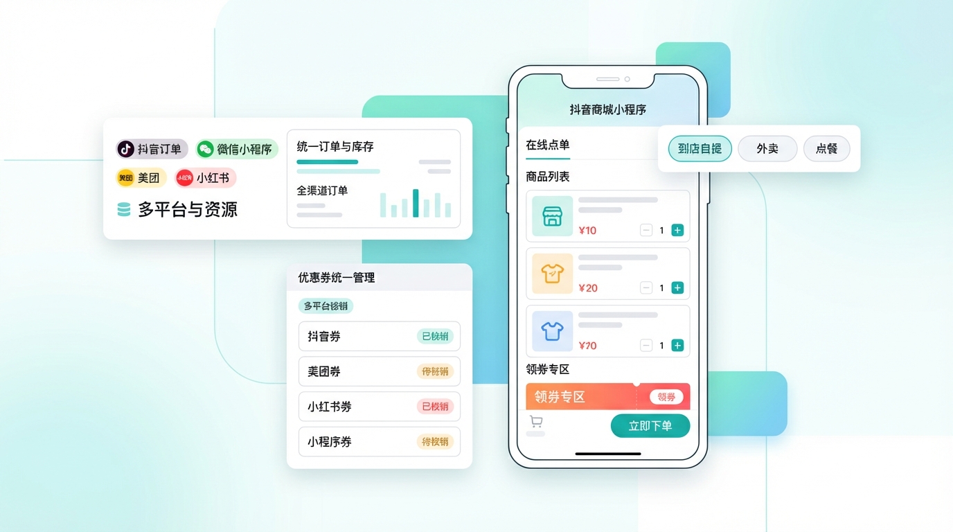 抖音商城小程序 - 抖音内开店卖货系统