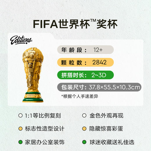 乐高LEGO FIFA世界杯™奖杯LEGC43020 商品图1
