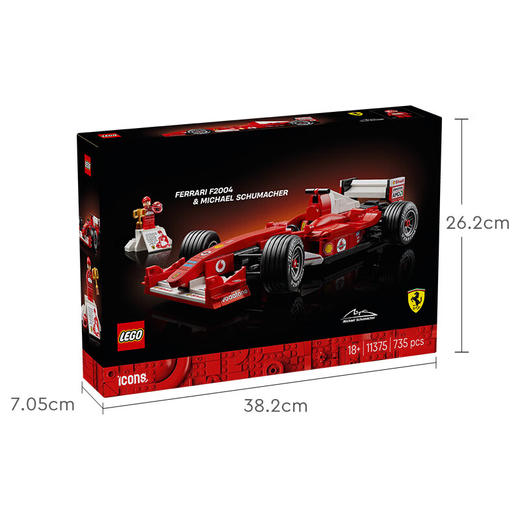 乐高LEGO 法拉利 F2004 与迈克尔·舒马赫LEGC11375 商品图0