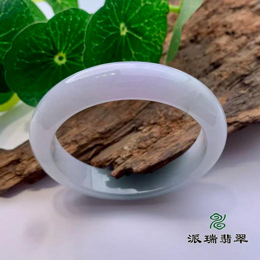 派瑞翡翠 翡翠手镯 糯种 绿色 飘花 商品图0