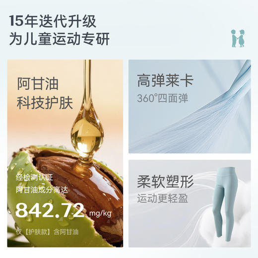 【2026春夏新品】ibaby×outlast太空科技恒温26SS春夏薄款阿甘油护肤款打底裤弹弹裤瑜伽裤 商品图1