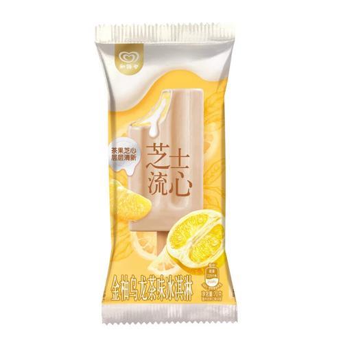 【秒杀价7.5元/2支】和路雪芝士流心金柚乌龙茶味冰淇淋70G 商品图0