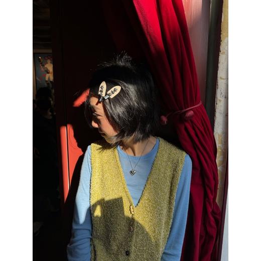 Tagi 金属鼓鼓小花刘海夹  小花边夹无痕鸭嘴夹刘海夹发卡 商品图4