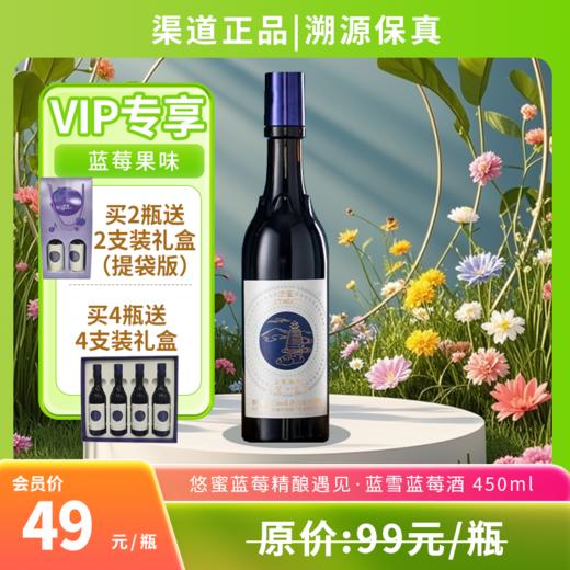悠蜜蓝莓精酿遇见·蓝雪蓝莓酒 450ml 贵州 商品图0