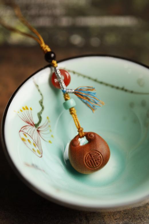 老山檀香【小胖福】挂件钥匙扣 商品图2