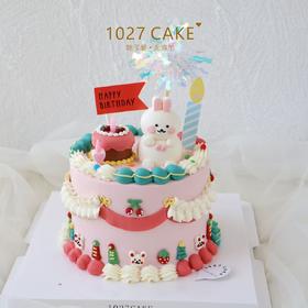 1027CAKE | 立体奶油霜小动物  小兔子