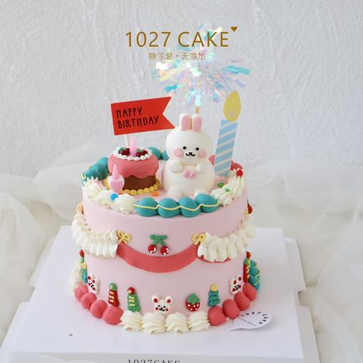 1027CAKE | 立体奶油霜小动物  小兔子 商品图0