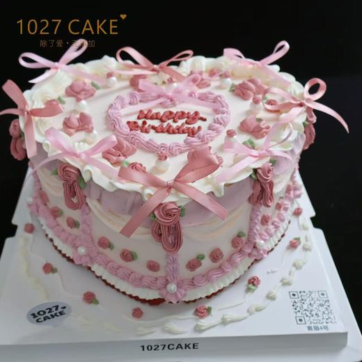 1027CAKE |   心形 复古花边 精致 蝴蝶结 商品图1