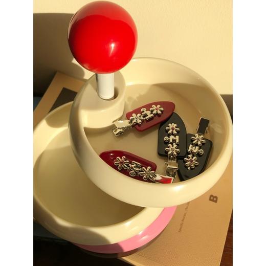 Tagi 金属鼓鼓小花刘海夹  小花边夹无痕鸭嘴夹刘海夹发卡 商品图1