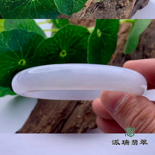 派瑞翡翠 翡翠手镯 糯种 紫色 商品图2