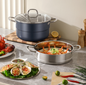 德世朗DFS-Z870C 致尚不锈钢两层多用蒸锅