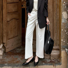 【预售7天】良木礼亚麻直筒休闲裤（1461）