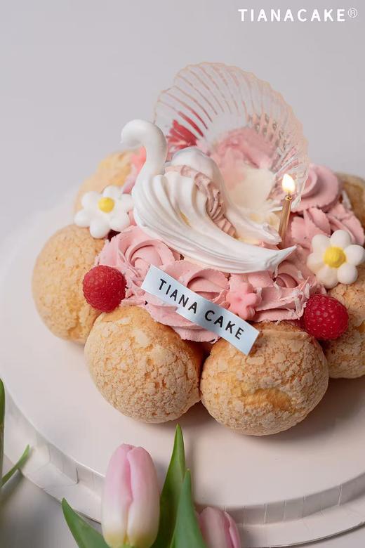 🦢梦境·天鹅堡 （五寸泡芙挞） 商品图1