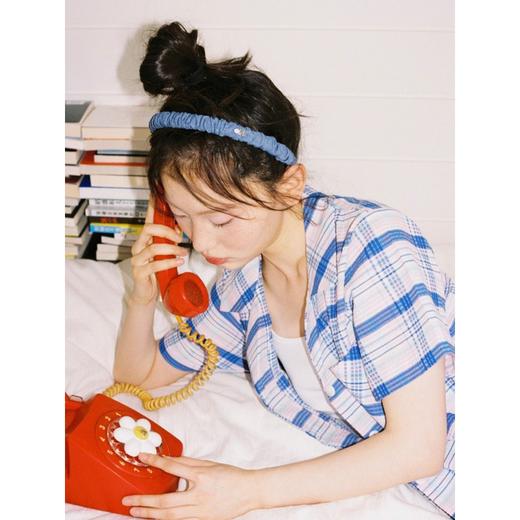 Tagi 想象褶皱发箍 褶皱布艺百搭多色甜美发箍碎花头箍发饰 商品图3