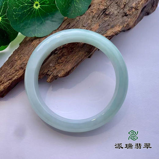 派瑞翡翠 翡翠手镯 糯种 绿色 飘花 商品图1