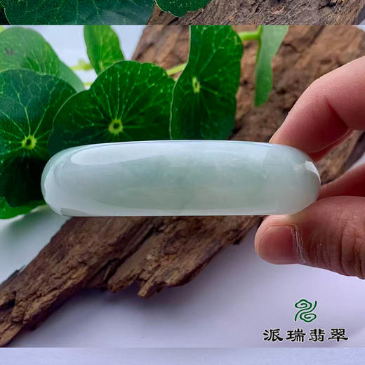 派瑞翡翠 翡翠手镯 糯种 绿色 飘花 商品图2